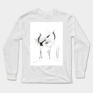 Dancing Cranes Long Sleeve T-Shirt